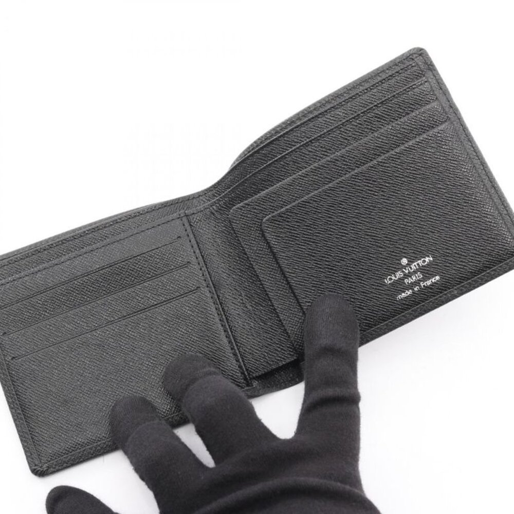 Louis Vuitton Bill Purse Porte Billets Cult Cles Ardoise Leather Black - Picture 3 of 8